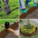 LAVEVE Corrugated Metal Garden Edging 8" x 20Ft, Landscape Edging Border for Lawn, Flower Bed, Garden Fence, Paver Edging (Coffee)