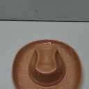 Hanging Wall Planters for Indoor Plants, Wall Vases for Flowers, Ceramic Cowboy Hat Vases for Decor, for Bathroom, Living Room, Office, and Home Decor. Brown (Small)