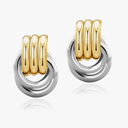 Chunky Gold Knot Earrings Statement Earrings for Women Gold Plated Dupes Geometric Dangle Earrings Hypoallergenic Fashion Trendy Jewelry Gifts