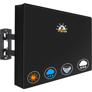 Zettum Outdoor TV Cover 43 Inch - 600D TV Cover Weatherproof & Waterproof for 40 to 43 Inch Outdoor TV, Heavy Duty TV Enclosure Protector for Outside Flat Screen TV (Size: 40"L x 6"D x 26"H)