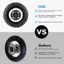 12mm Axle Rim Wheel with 80/100-10 3.00-10 Tire Tube+420 Rear Chain Sprocket+brake disc For Apollo SSR 70cc 110cc 125cc XR CRF Dirt Pit Bike Mini Motorcycle