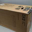 EKO Nova Sensor Trash Can, 21 Gallon/80 Liter Stainless Steel Rectangular Touchless Motion Sensor Trash Can, Matte Metallic