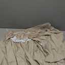 CGK Unlimited Linen Twin Bed Linen Brown  Bed Skirt 
