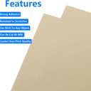100 Sheets Kraft Sticker Paper Labels, SAFYY 8-1/4" x 11-11/16" Self Adhesive Shipping Labels-Compatible with Copier, UV Printer, Digital Printer, Laser & Inkjet Printers (Dark Brown Printer Labels)