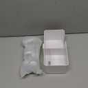 KDD 4-in-1 Desk Organizer - Under Desk Cup Holder and Headphone Hanger with 2 Wire Holes - Rotating Hanger and Detachable Storage for Cup, Phone and Pen (White)