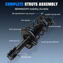 Front Spring Strut Shock Absorber for Nissan Sentra 2014 2015 2016 2017 2018 2019(Only for 1.8L, Not for 1.6L), Complete w/Coil Struts Shocks Assembly Absorbers Replace for 172948 172947