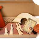 Easter Decorations for Home, He is Risen Decor, Empty Tomb Resurrection Scene Wooden Display, 7 Piece Set Christian Easter Gift for Men Women Kid, Faith-Based Religious Tabletop Decor