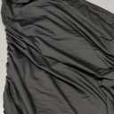 Womens Sexy Plus Size One Off Shoulder Sleeveless Bodycon Ruched Evening Pencil Party Maxi Dresss, Size: 3X-Large