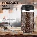 Vacuum Coffee Canister for Coffee Bean Storage, 1.8L/60.9oz Airtight Coffee Storage Container, Glass Manual Vacuum Seal Coffee Container with Scoop for Bean, Ground, Tea