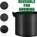 12 Pack Grow Bags 20 Gallon, 300G Heavy Duty Thickened Non-Woven Plant Bag Plant Fabric Pots with Handles Planting Bags, Pot for Plants