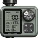 Sprinkler Timer for Garden Hose, Irrigation Water Timer with Rain Delay, Automatic Manual Watering for Lawn Yard Outdoor Drip Irrigation System