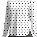 Women's Sun Shirts UPF 50+ Long Sleeve UV Protection Shirt Lightweight Quick Dry Workout Hiking Tops for Women (Large, Black Dot)