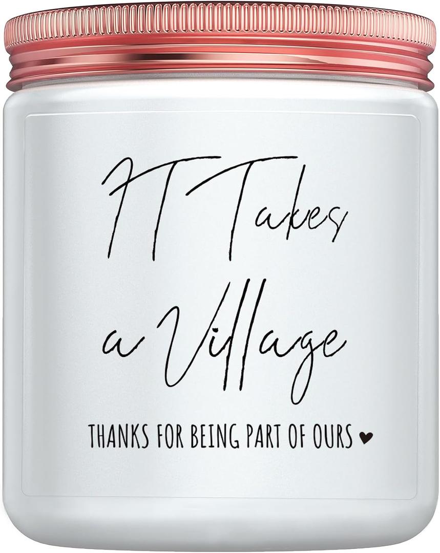 Thank You Gifts for Women - Teacher Appreciation Gifts, Candle Gift for Nanny Babysitter Coach Day Care, Thanksgiving & Christmas Day Gift for Teachers Friends