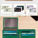 GNDR Wallet For Men Bifold Green RFID Blocking Slim Faux Leather Wallets Card Holder Front Pocket Minimalist Men Accessories With Gift Box