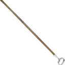 Haliaeetus Hula Hoe, 58'' Stainless Steel Scuffle Hoe, Action Hoe for Weeding in Push-Pull Motion, Stirrup Hoe with Comfortable Wood Long Handle for Standing to Weed on Flower Bed and Between Plants