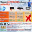 HEATIT Pipe Heat Tape - CSA & ETL Certified Heat Cable for Pipes, Prevents Pipe Freeze, Energy-Saving & Easy Install, Keeps Pipes Ice-Free, Durable, Worry-Free, Trusted Choice HISD 15ft, 7w/ft, 120V