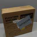 PopiShelves Small Floating Shelves for Wall - 12 x 9 Inch Rustic Brown Shelves for Bedroom, Living Room, Bathroom, Kitchen, Office Decor Set of 3