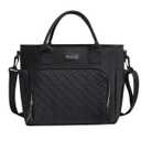 17L Insulated Lunch Bag for Women, LeakProof Insulated Work Lunch Box with Adjustable Shoulder Strap, Large Lunch Cooler Tote for Office, Commute & Travel (Charcoal Black)