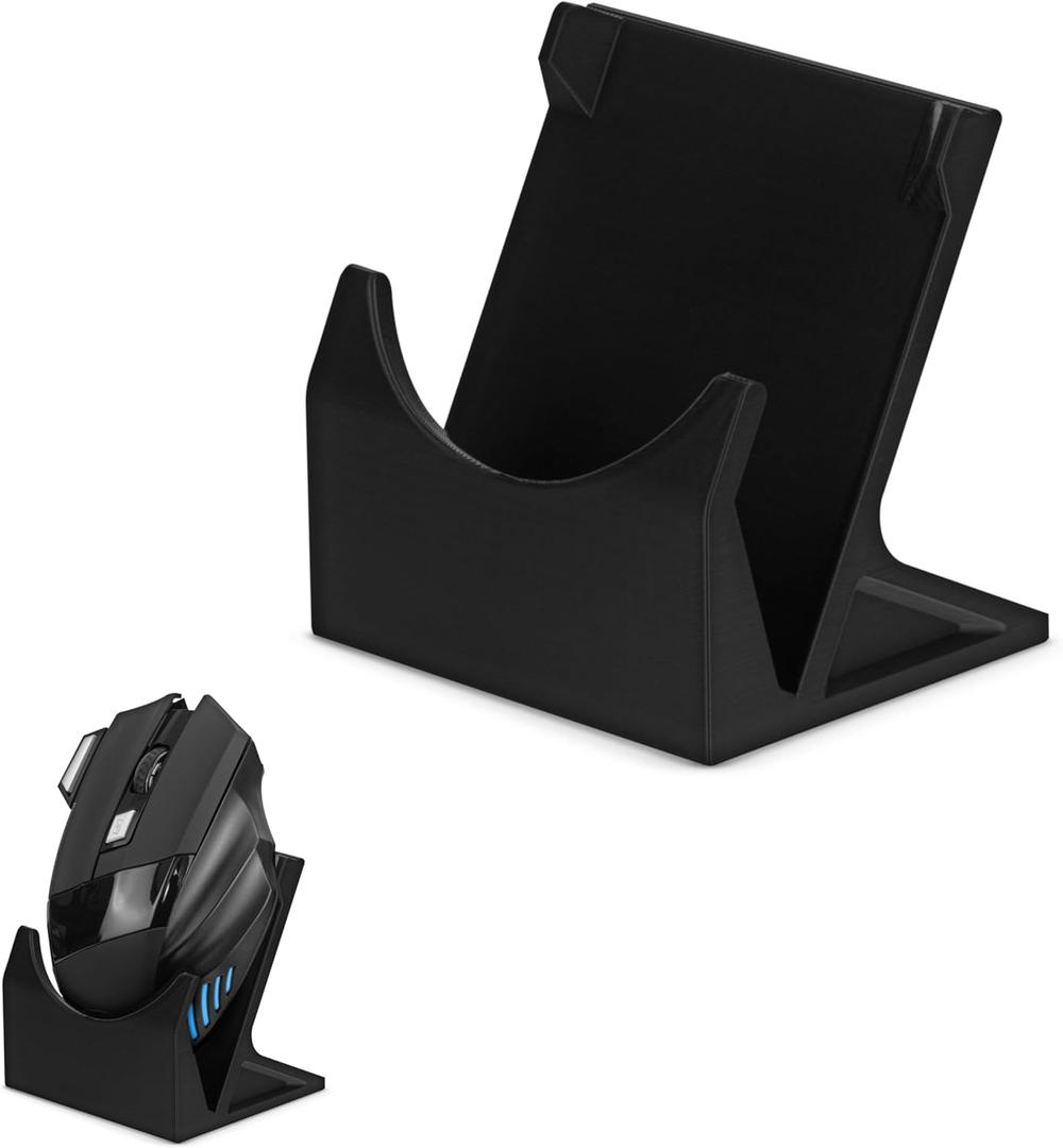 BRAINWAVZ Desktop PC Mouse Stand Holder for Gaming & Office Mice Like Logitech, Razer, Corsair & More - Organize Space and Keep it Clutter-Free! (DM03)