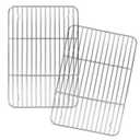 Cooling Racks for Cooking and Baking, Set of 2 Square Wire Racks Small Cookie Baking Rack 17 x 11 for Cooking Baking Roasting Grilling Drying, Oven & Dishwasher Safe 100%