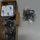 6 Pcs Adhesive Wall Hooks for Hanging - Waterproof Shower Hooks, Heavy Duty Towel Hooks for Bathrooms, Kitchens, and Offices (Black)