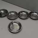 5.9 Inch Stainless Steel Cat Bowl, 5 PCS Cat Food Bowls Small Shallow Dog Bowls, Small Size Whisker Fatigue Metal Dogs Pet Bowl Dogs Food Tray for Kitten