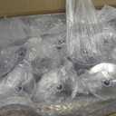 36PCS Plastic Champagne Flutes Ribbed for Weddings & Parties, 6 Ounces