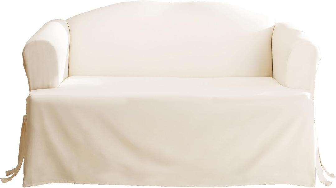 SureFit Duck Slipcover Parent Variation (Sofa T-Cushion, Natural)