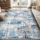 Area Rugs for Living Room Rug 8'x10' Bedroom Rug Washable Carpet for Bedroom Abstract Modern for Dining Room Office Low Pile Contemporary Non Slip Colorful