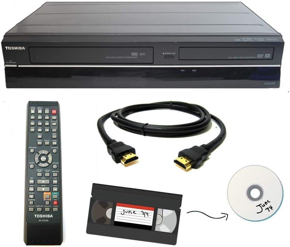 Toshiba VHS to DVD Recorder VCR Combo w/ Remote, HDMI 