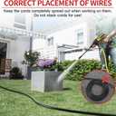 16/3 10A 125V 1250W 100 Ft Outdoor Extension Cord Waterproof, Weatherproof & Flame Retardant Black 3 Prong Power Cord Outside for Lawn & Garden, SJTW ETL Listed