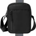 Magnetic Gym Bag, Small Gym Bag for Women and Men, Water Bottle Holder for Gym, Golf Tee Pouch, Work and Sports (Black) (Single-layer)
