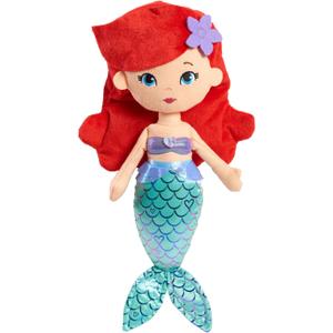 Disney Princess So Sweet Princess Ariel, 13.5-Inch Plush with Red Hair, The Little Mermaid, Kids Toys for Ages 3 Up by Just Play