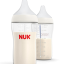 NUK Perfect Match Glass Natural + Anti-Colic Bottle, 8 oz, 3 Pack