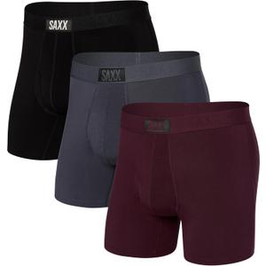 SAXX Underwear Co. Men's Ultra Super Soft Boxer Brief Fly 3-Pack (XL)