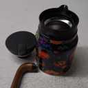 Vintage Pattern Coffee Carafes, 35 Oz/1 Liter - Hot and Cold with Infuser, Perfect for Parties/Home Use (Blooming Flowers)