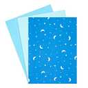 Sparkle and Bash Moon and Stars Gift Wrap Tissue Paper for Bags, 3 Blue Colors (20x26 in, 60 Sheets) - Star Tissue Paper