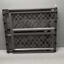 MYPET North States Paws Portable Pet Gate: 26-40" Wide. Pressure Mount. No Tools Needed. Made in USA, 23" Tall, Expandable, Durable Dog Gates for Doorways, Fieldstone Gray