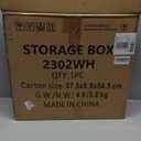 33 Gallon Deck Box, Small Outdoor Storage Box Waterproof, Lockable Secure Package Bin Delivery Box for Outside Front Porch, Patio Cushions Storage Box, Delivery Driver Snack Box for Porch, White
