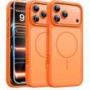 FNTCASE for iPhone 17 Pro-Max Case: Magnetic Phone Cases with Screen Protector Compatible with Magsafe Slim Rugged Shockproof Protective Dual-Tone Design‌ Cell Cover