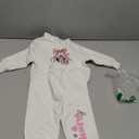 Disney Minnie Mouse Baby Girls Hoodie and Pants 2 Piece Set for Newborn and Infant (18 Months, White)