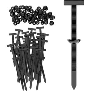 2 x 100 PCS Nylon Universal Cable Tie Buckle,Cable Tie Buckle,Used for Automobile Maintenance and the Fixation Between Two Objects