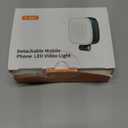 MagSafe Magnetic Selfie Light with Mirror for iPhone Rechargeable LED Fill Light, CRI95, 5 Color Temps, Foldable Portable Ring Light for Vlog, Makeup, Back Camera & Video Recording Photography