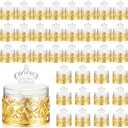 Cunhill 36 Pcs Mini Candy Bottles Mini Plastic Jars with Lids Small Champagne Bottles Storage Candy Favor Containers for Wedding Baby Shower Bridal Shower Party Favors Thank You Gifts (Gold)