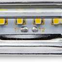 Maxxima LED License Plate Light 1.7" x 1" with Stainless Steel Chrome Bezel