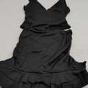 Skirt Sets Women 2 Piece Outfits Summer Going Out Sleeveless Halter Crop Top and Mini Skirt Concert Rave Travel Outfits Size S, Black