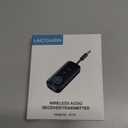 Premium Pro Bluetooth 5.4 Transmitter Receiver,Airplane Audio Adapter,Wireless Transmitter for TV/Travel Flight,Airline,Gym.Compatible with 2 AirPods/Headphones,Bluetooth Receiver for Car/Home Stereo (Black)