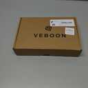 VEBOON Men's Polo Shirts Long and Short Sleeve Cotton Blend Heather Moisture Wicking Casual Collared Shirts (Black, L)