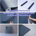 Haimin Fabric Wallpaper Textured Contact Paper (24in X 393in) Navy Blue Grasscloth Wallpaper Peel and Stick Faux Linen Wall Paper Self-Adhesive Vinyl Looks Like Woven Straw