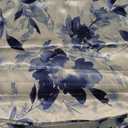 1 Pack Satin Pillowcase for Hair and Skin Watercolor Flowers Blue Floral Imitation Silk Pillowcase 20" x 26" with Hidden Zipper Soft Smooth Cooling Pillow Cover Standard Size for Bedroom Sofa